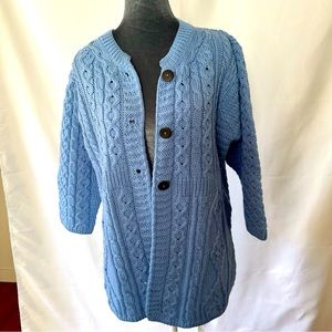 Authentic merino wool Irish fisherman’s sweater.